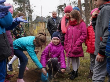 Akcja 100 drzew na 100-lecie województwa łódzkiego w szkole w Łasku, <p>Archiwum OT SPK</p>